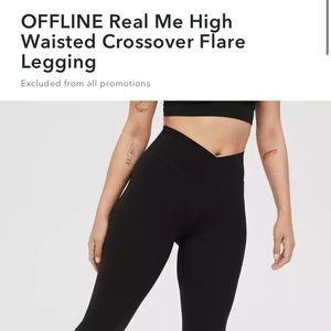 Aerie Crossover Flare Leggings
